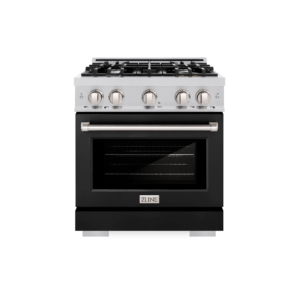 30 in. 4.2 cu. ft. Select Gas Range with 4 Burner Cooktop and Convection Gas Oven HGRBLM30