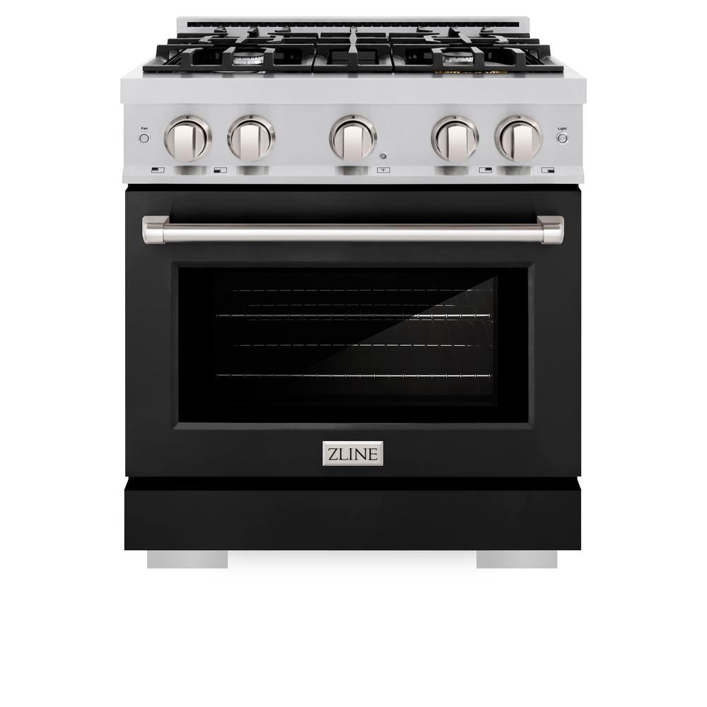 30 in. 4.2 cu. ft. Select Gas Range with 4 Burner Cooktop and Convection Gas Oven HGRBLM30