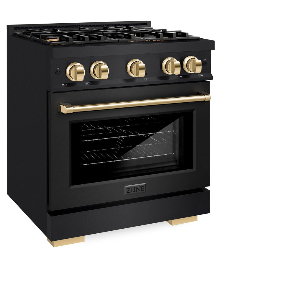 Autograph Edition 30 in. 4.2 cu. ft. Select Gas Range with 4 Burner Cooktop and Convection Gas Oven HGRBZ30G