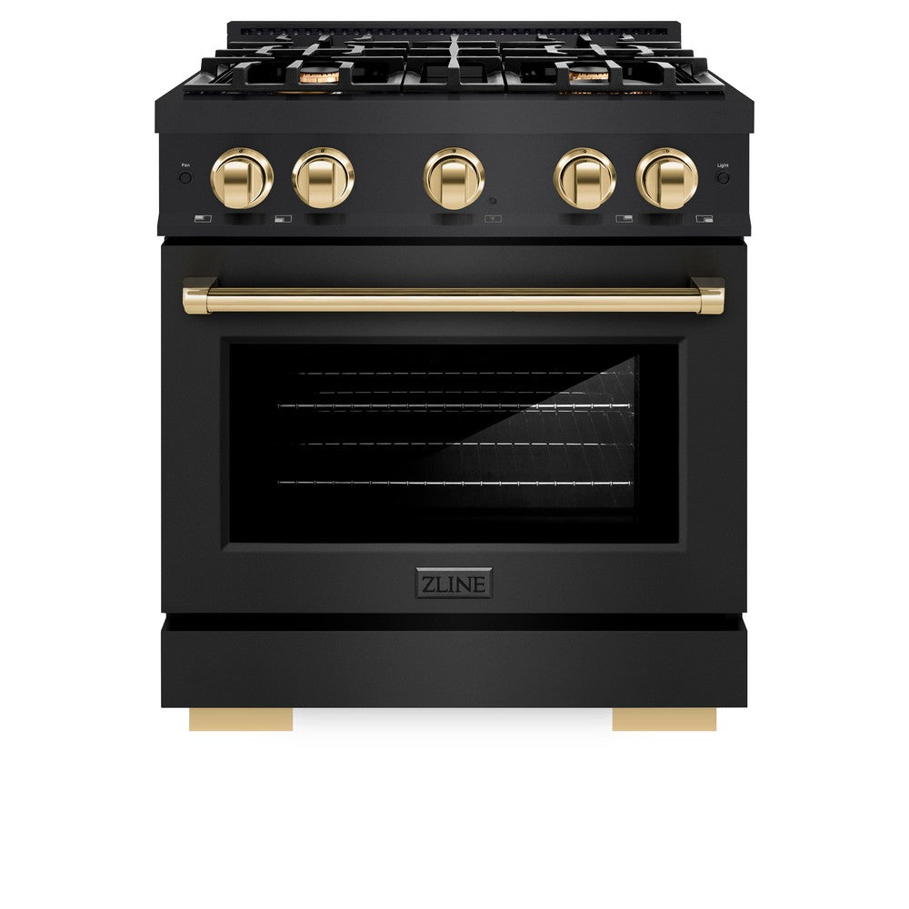 Autograph Edition 30 in. 4.2 cu. ft. Select Gas Range with 4 Burner Cooktop and Convection Gas Oven HGRBZ30G