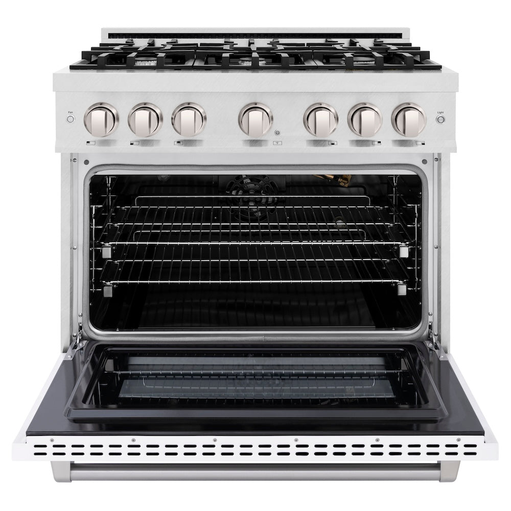 6 in. 5.2 cu. ft. Select Gas Range with 6 Burner Cooktop and Convection Gas Oven HGRSWM36