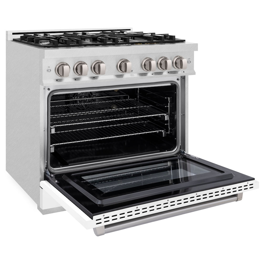 6 in. 5.2 cu. ft. Select Gas Range with 6 Burner Cooktop and Convection Gas Oven HGRSWM36