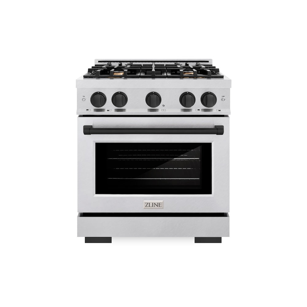 Autograph Edition 30 in. 4.2 cu. ft. Select Gas Range with 4 Burner Cooktop and Convection Gas Oven HGRSZ30MB
