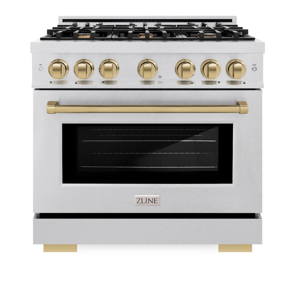 Autograph Edition 36 in. 5.2 cu. ft. Select Gas Range with 6 Burner Cooktop and Convection Gas Oven HGRSZ36CB