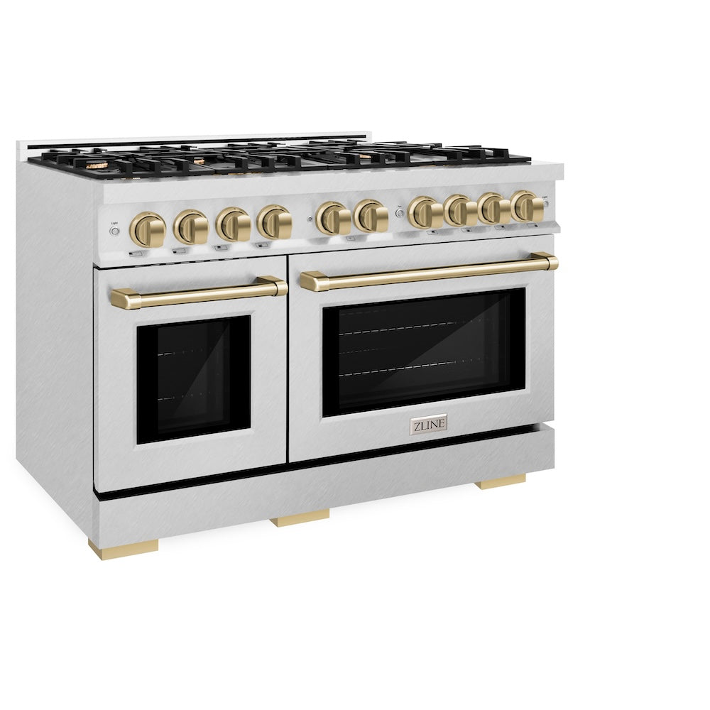 Autograph Edition 48 in. 6.7 cu. ft. Select Double Oven Gas Range with 8 Burner Cooktop HGRSZ48CB