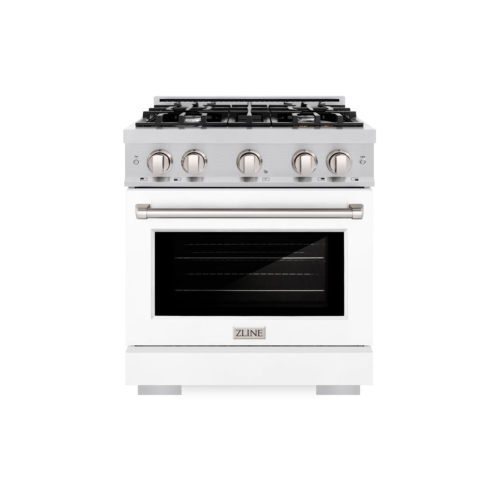 30 in. 4.2 cu. ft. Select Gas Range with 4 Burner Cooktop and Convection Gas Oven HGRWM30
