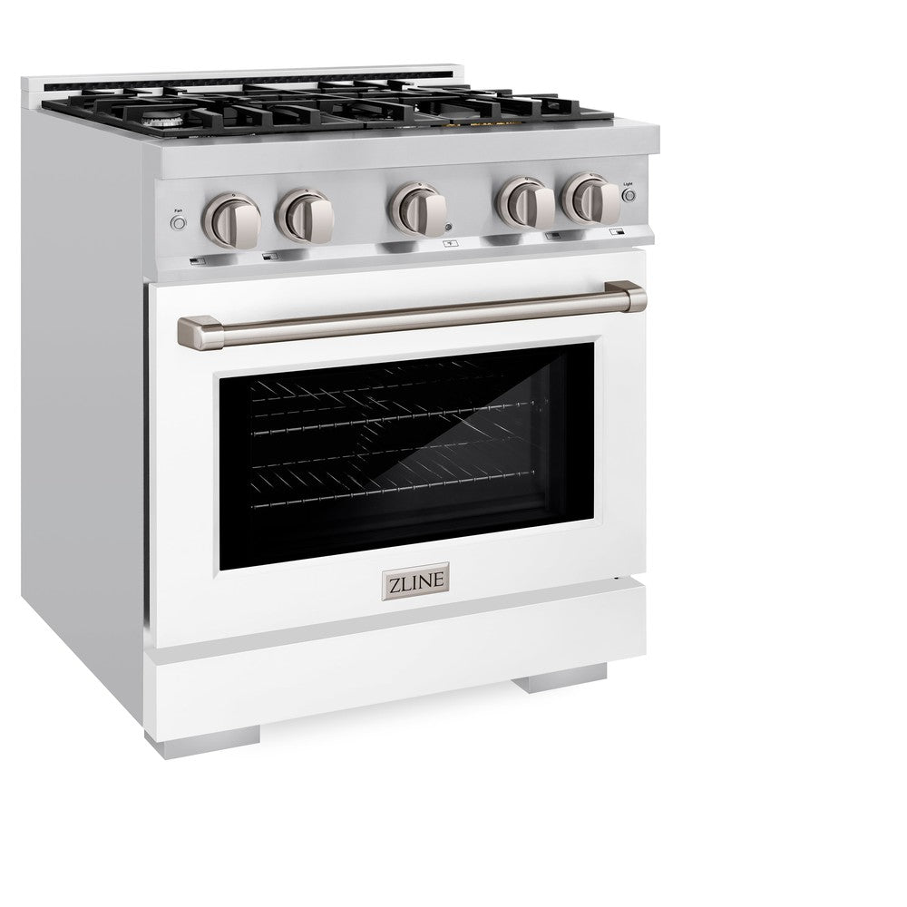 30 in. 4.2 cu. ft. Select Gas Range with 4 Burner Cooktop and Convection Gas Oven HGRWM30