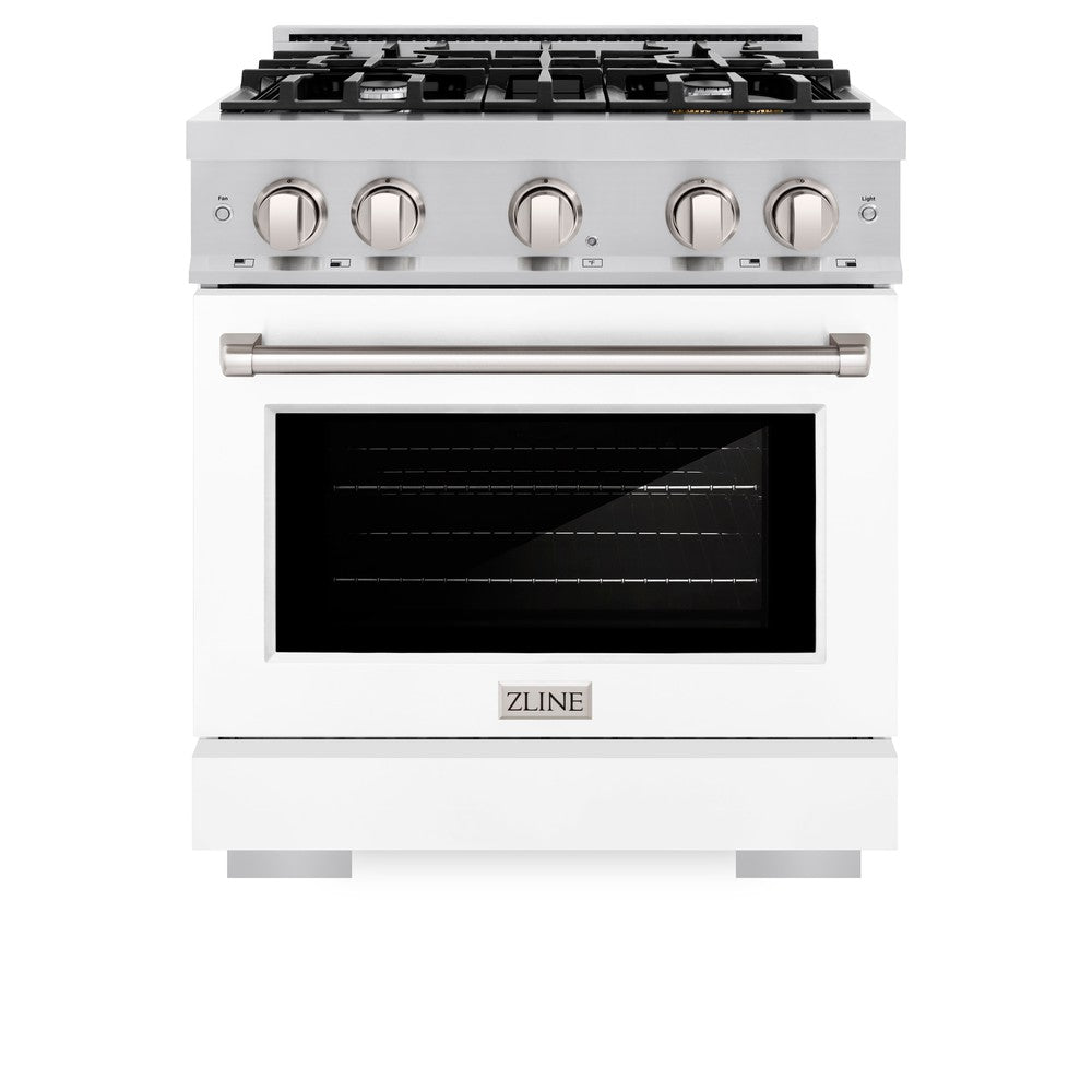 30 in. 4.2 cu. ft. Select Gas Range with 4 Burner Cooktop and Convection Gas Oven HGRWM30