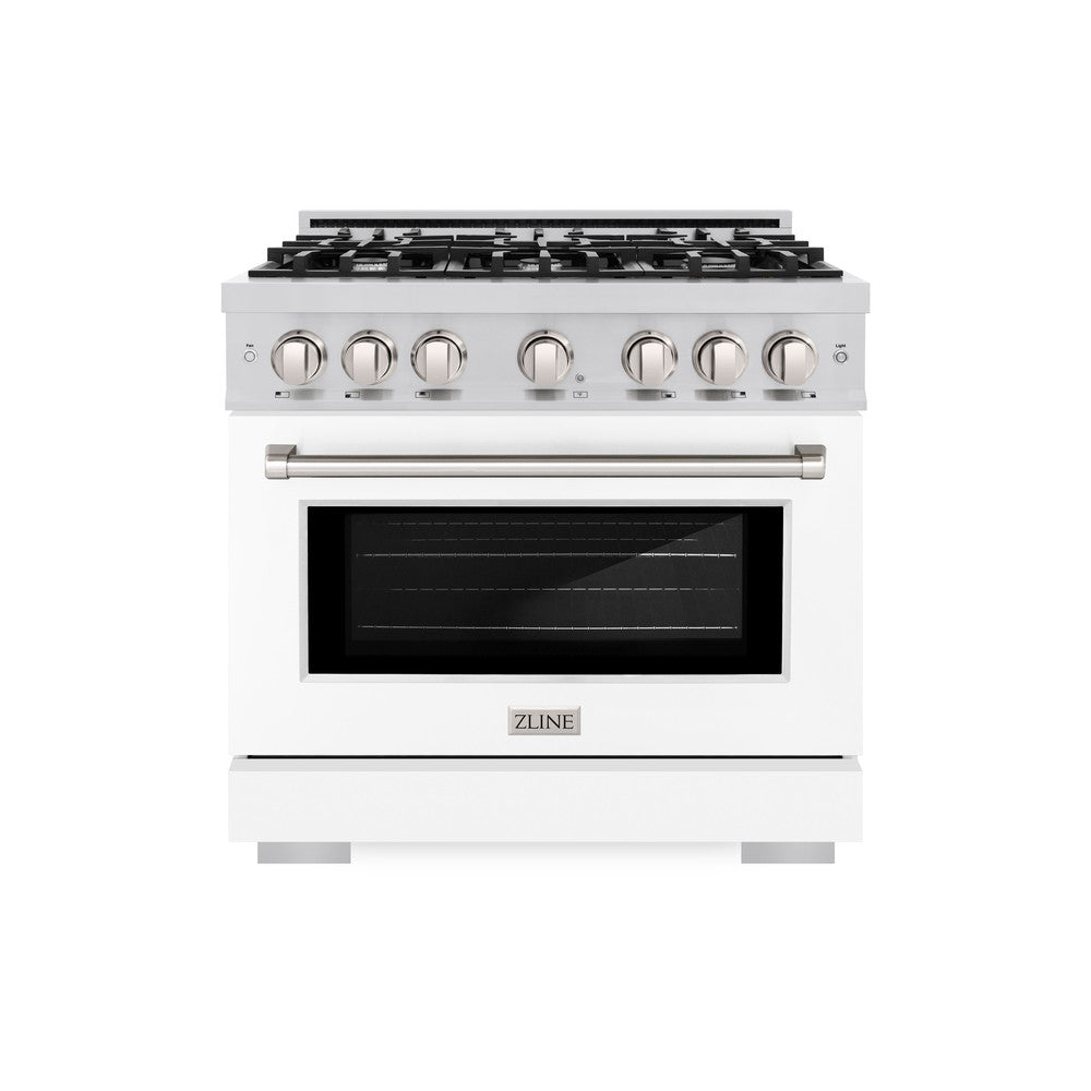36 in. 5.2 cu. ft. Select Gas Range with 6 Burner Cooktop and Convection Gas Oven HGRWM36