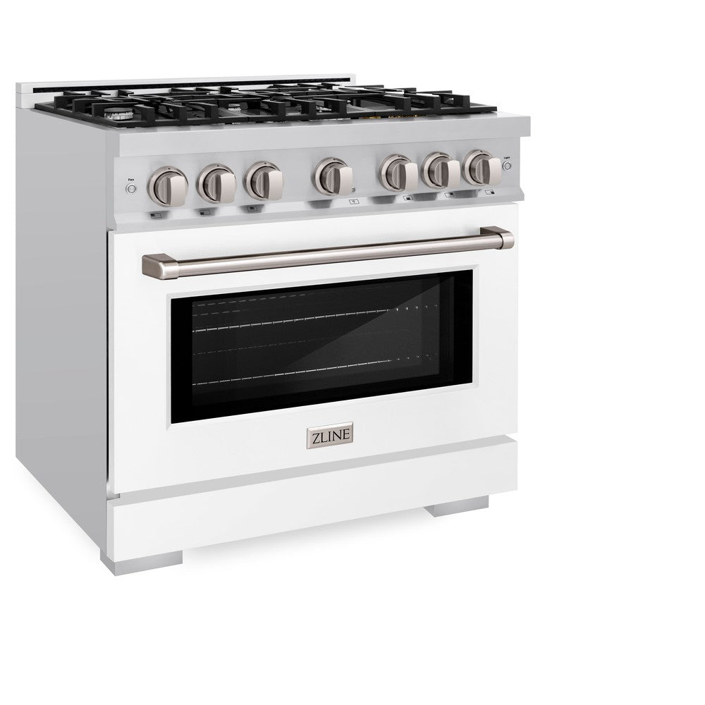 36 in. 5.2 cu. ft. Select Gas Range with 6 Burner Cooktop and Convection Gas Oven HGRWM36