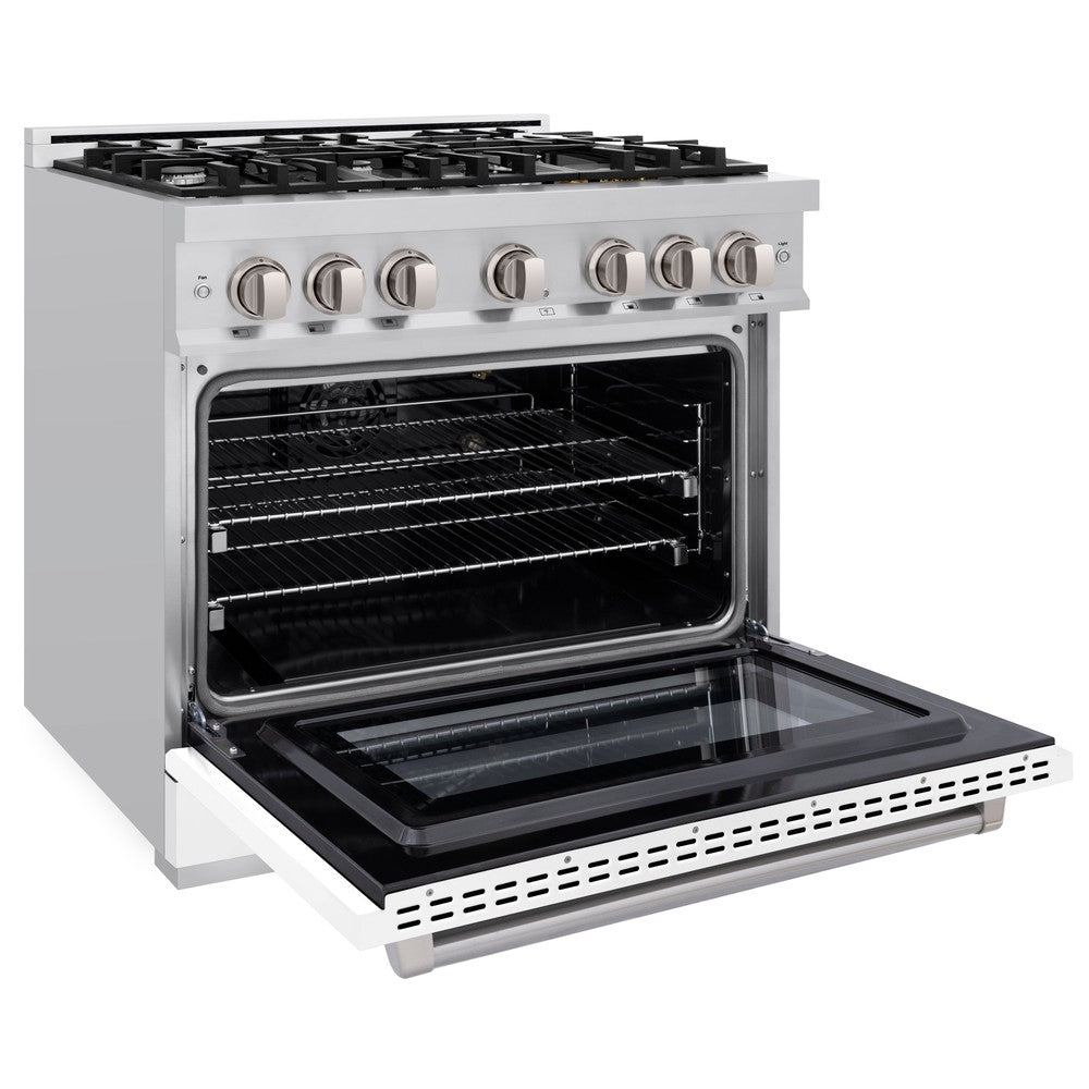 36 in. 5.2 cu. ft. Select Gas Range with 6 Burner Cooktop and Convection Gas Oven HGRWM36