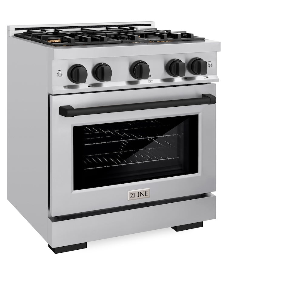 Autograph Edition 30 in. 4.2 cu. ft. Select Gas Range with 4 Burner Cooktop and Convection Gas Oven HGRZ30MB