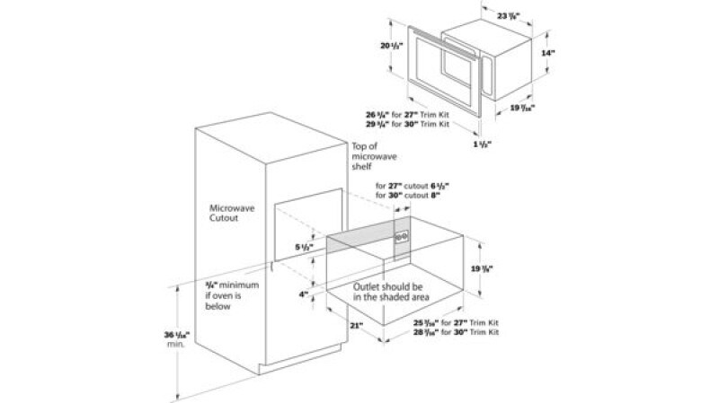 500 Series Built-In Microwave Oven24'' Door Hinge: Left HMB5050