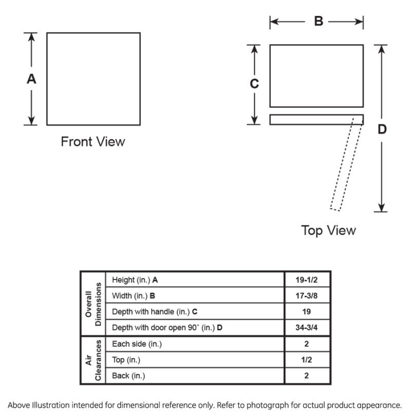 Energy Star® 1.7 Cu. Ft. Compact Refrigerator HME02GGMBB