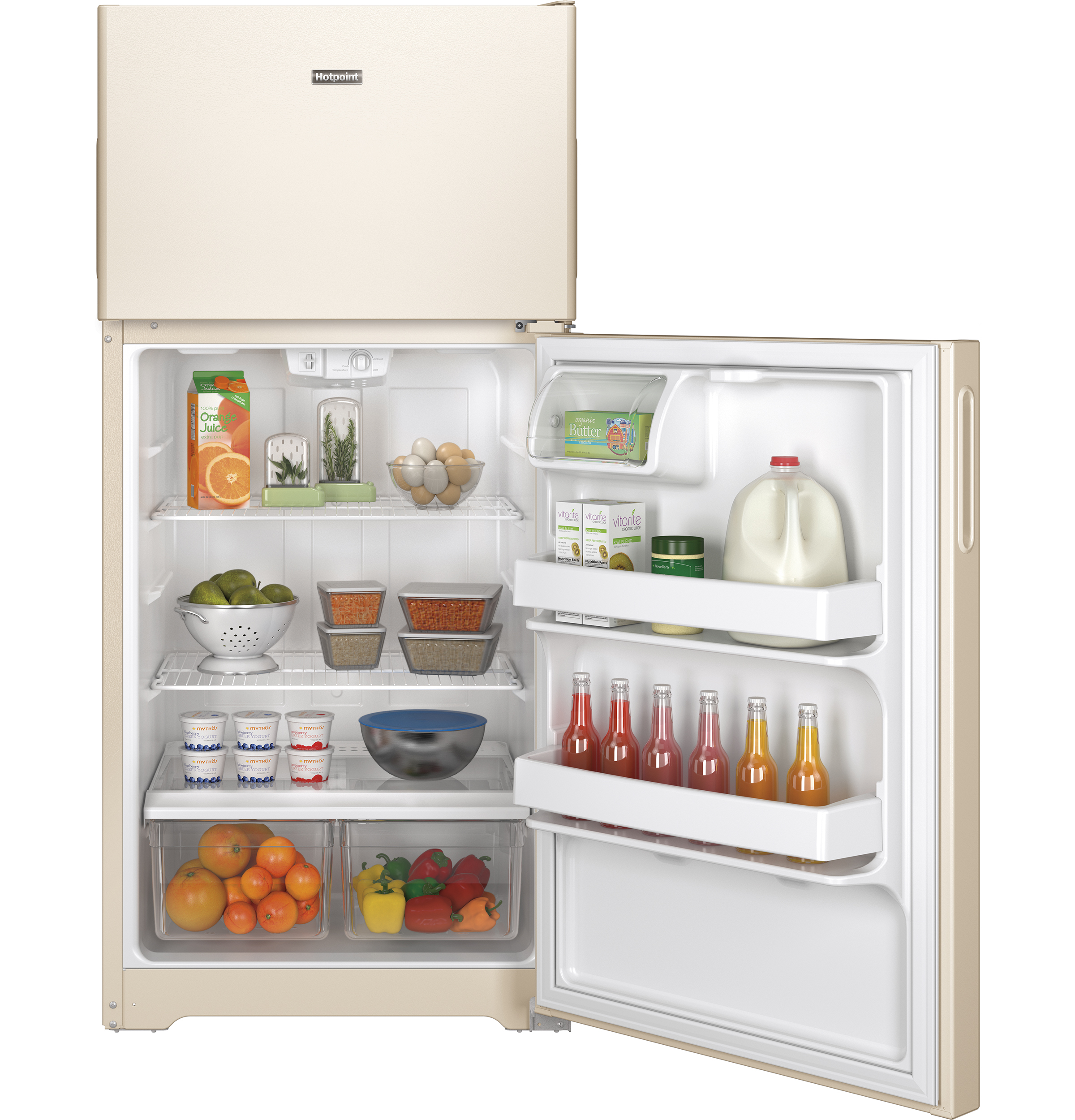 14.6 Cu. Ft. Recessed Handle Top-Freezer Refrigerator HPS15BTHLCC