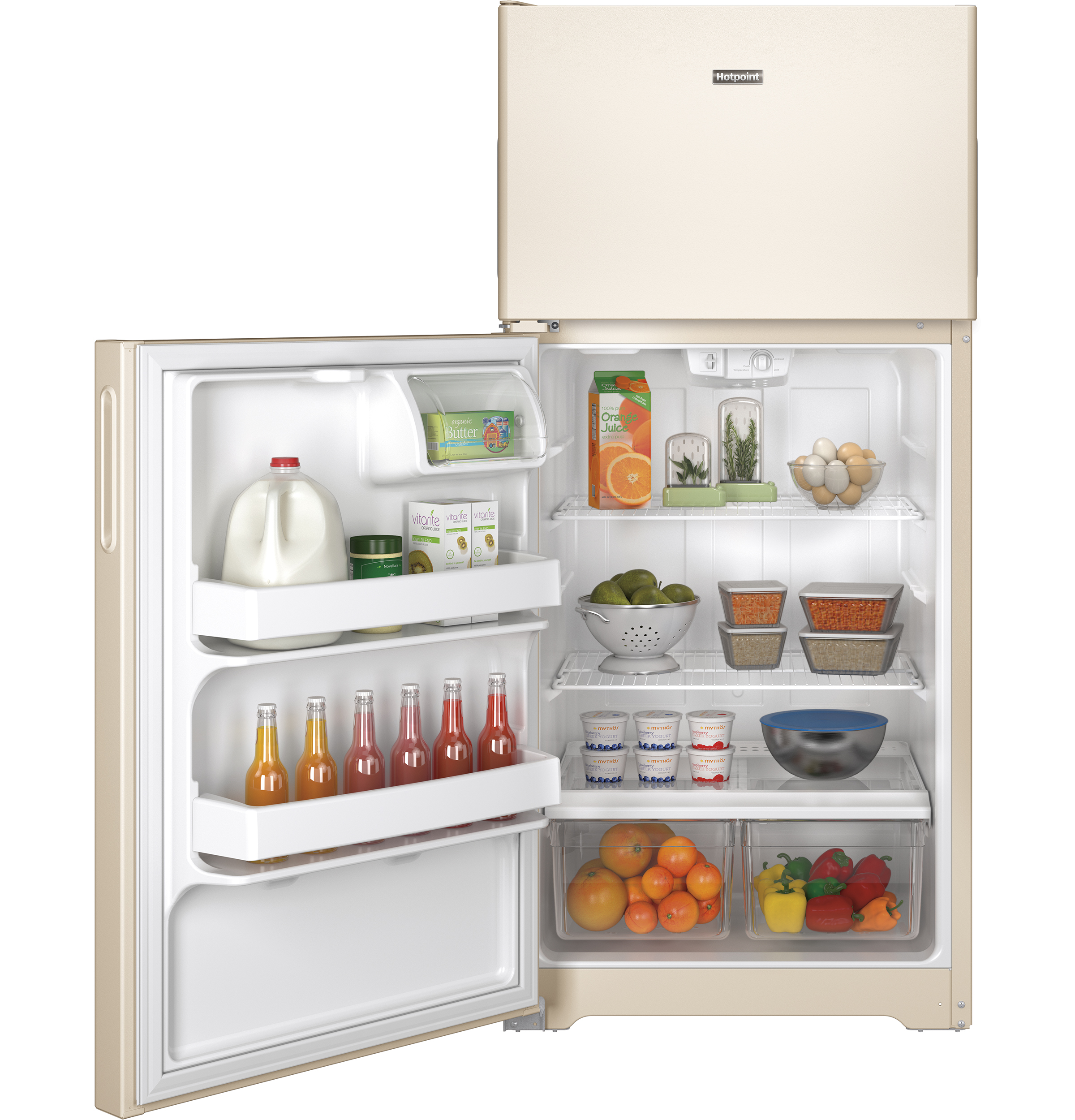 14.6 Cu. Ft. Recessed Handle Top-Freezer Refrigerator HPS15BTHLCC