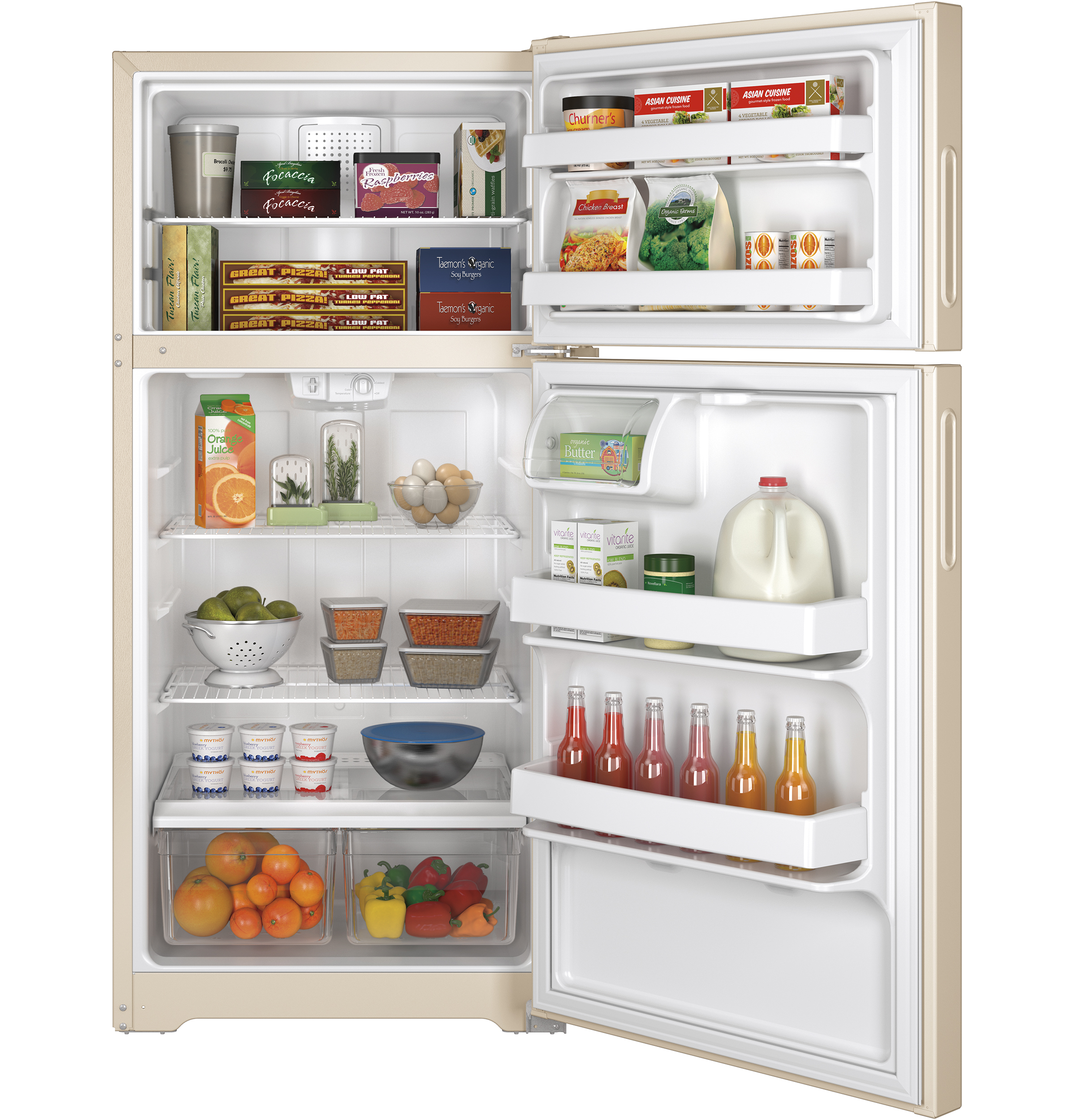 14.6 Cu. Ft. Recessed Handle Top-Freezer Refrigerator HPS15BTHRCC