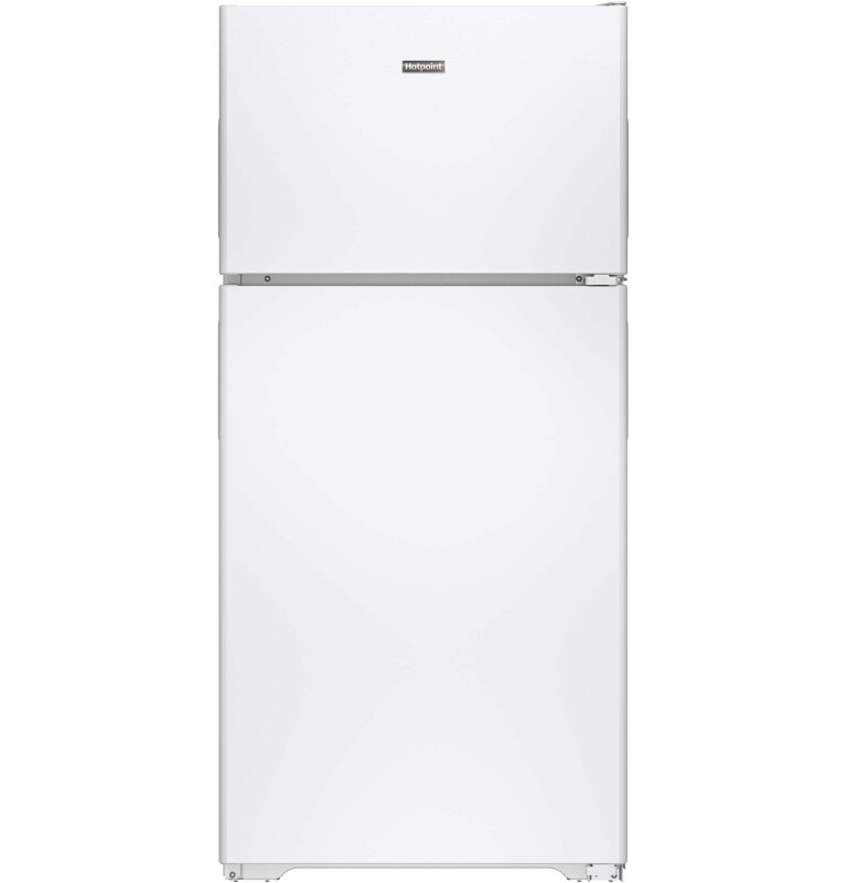 Hotpoint 14.6 Cu. Ft. Recessed Handle Top-Freezer Refrigerator White HPS15BTHRWW Picture 1