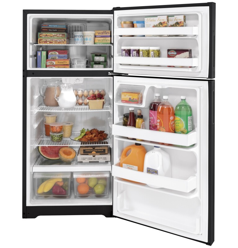 15.6 Cu. Ft. Recessed Handle Top-freezer Refrigerator HPS16BTNRBB