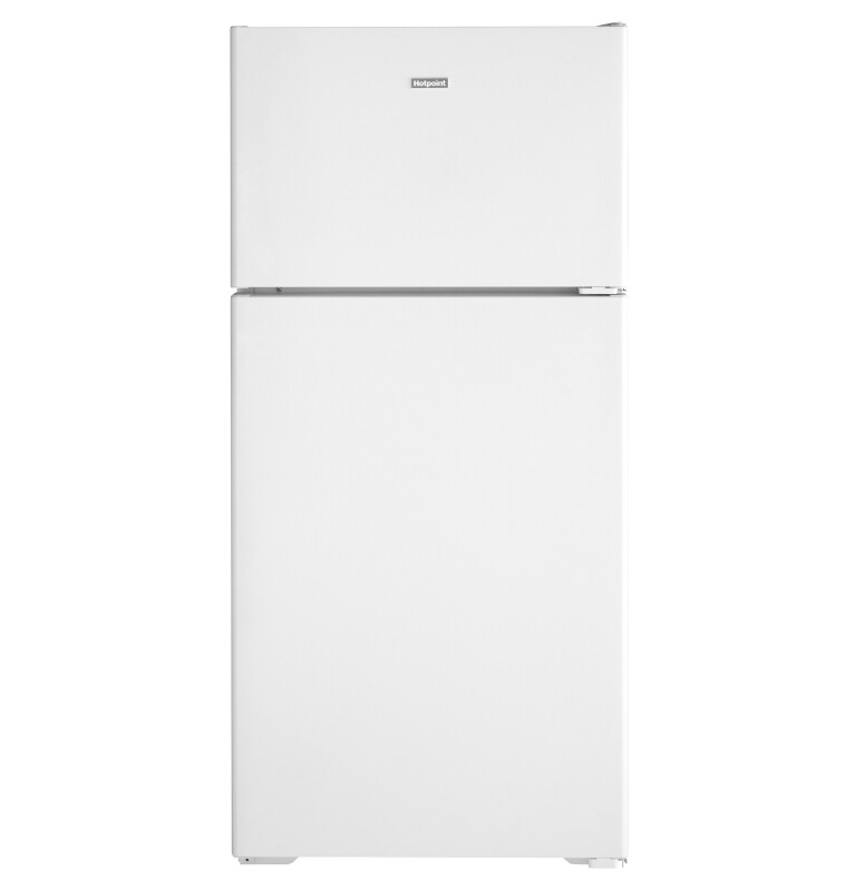 Hotpoint® 15.6 Cu. Ft. Recessed Handle Top-Freezer Refrigerator HPS16BTNRWW