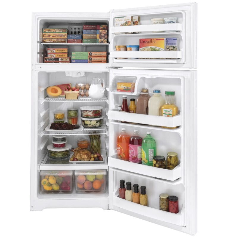 17.5 Cu. Ft. Recessed Handle Top-freezer Refrigerator HPS18BTNRWW