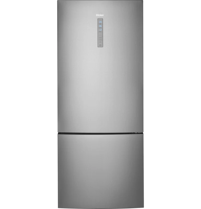 Haier 15 Cu. Ft. Bottom Freezer Refrigerator Gray HRB15N3BGS Picture 1