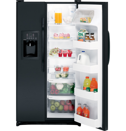 Hotpoint® ENERGY STAR® 22.0 Cu. Ft. Side-By-Side Refrigerator with Dispenser HSH22IFTBB