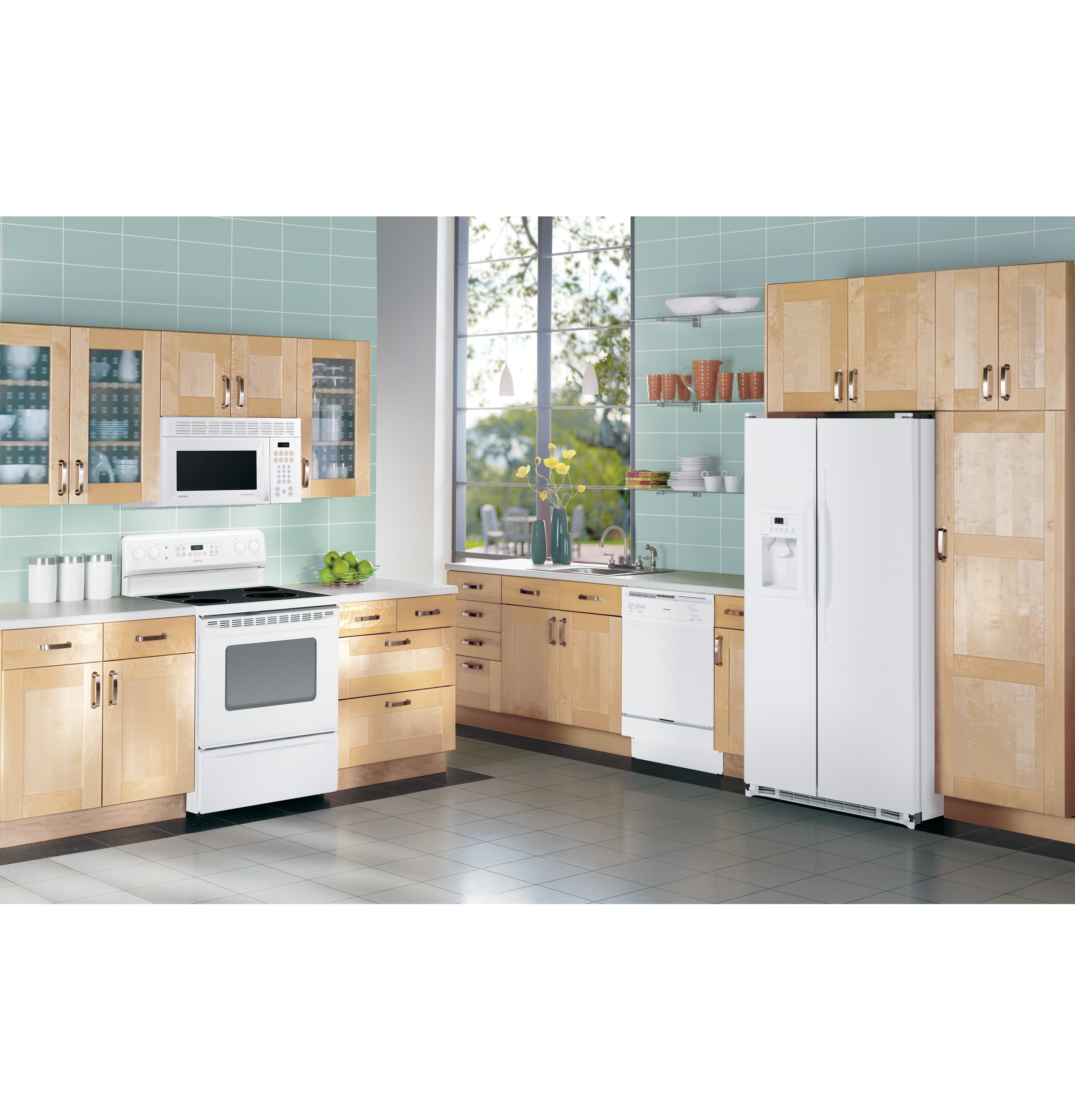 Hotpoint® 25.0 Cu. Ft. Side-By-Side Refrigerator with Dispenser HSH25GFBWW