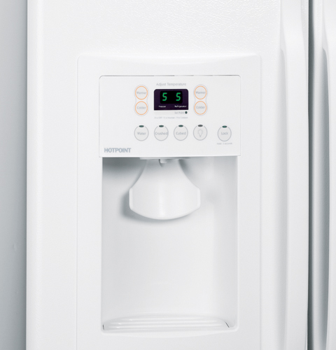 22.0 Cu. Ft. Side-By-Side Refrigerator with Dispenser HSM22IFTSA