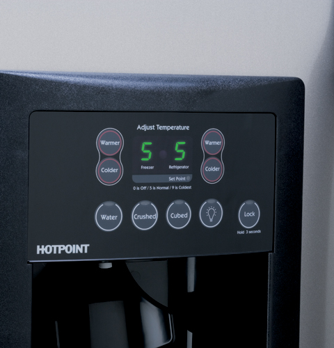 22.0 Cu. Ft. Side-By-Side Refrigerator with Dispenser HSM22IFTSA