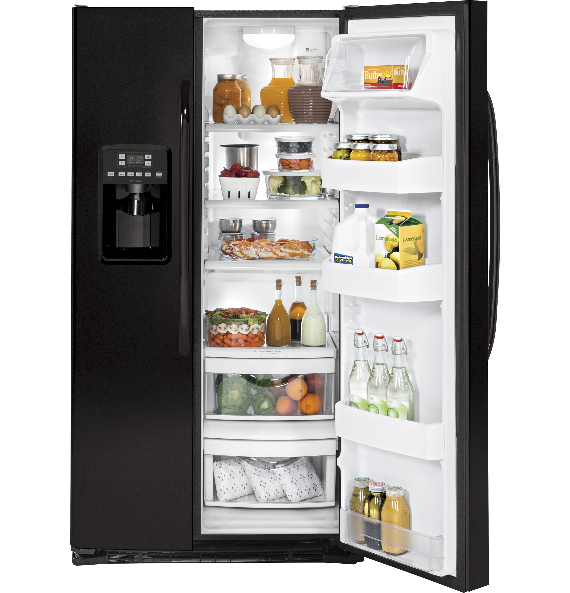 25.3 Cu. Ft. Side-by-Side Refrigerator HSS25ATHBB