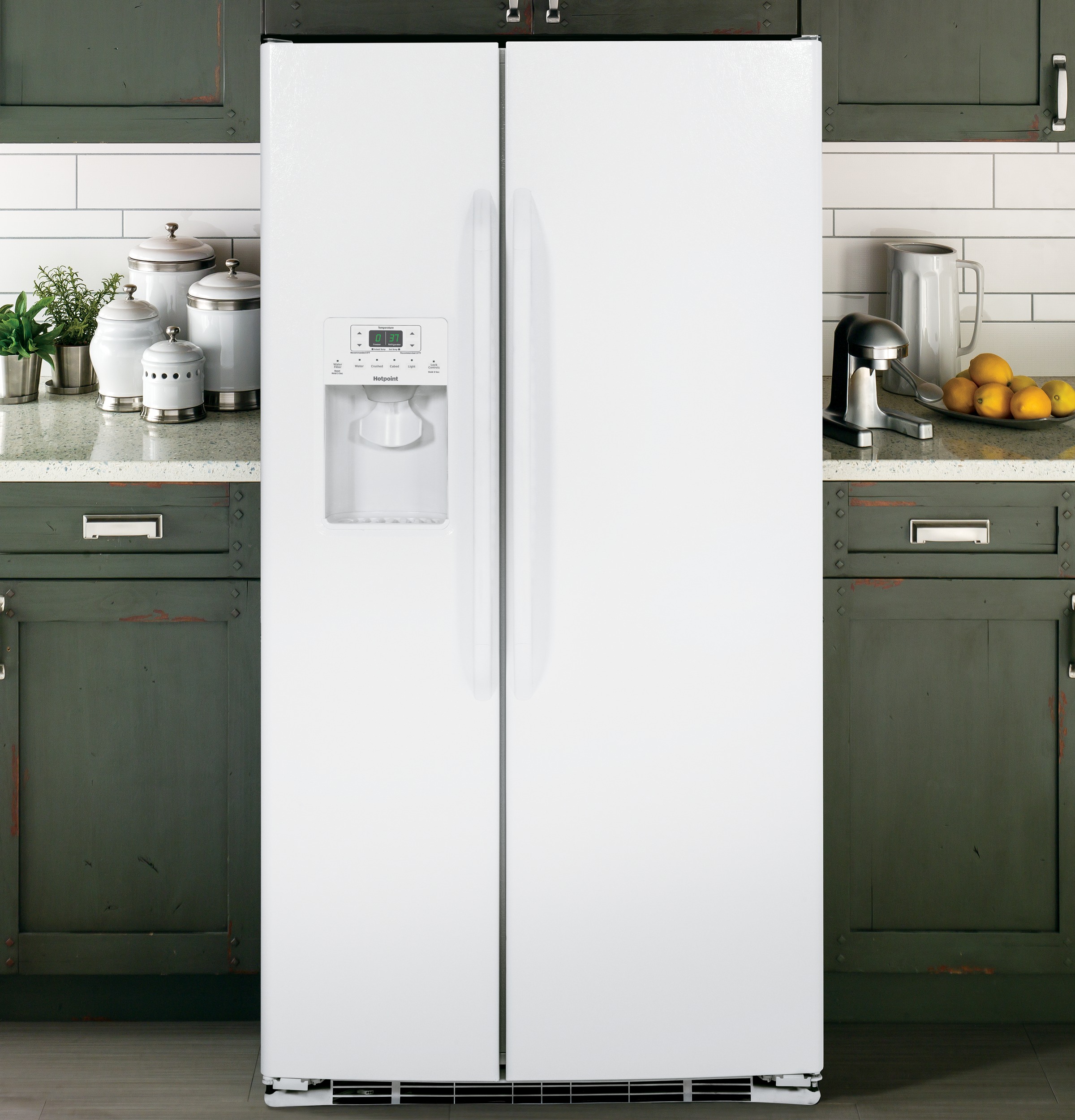 25.3 Cu. Ft. Side-by-Side Refrigerator HSS25ATHWW