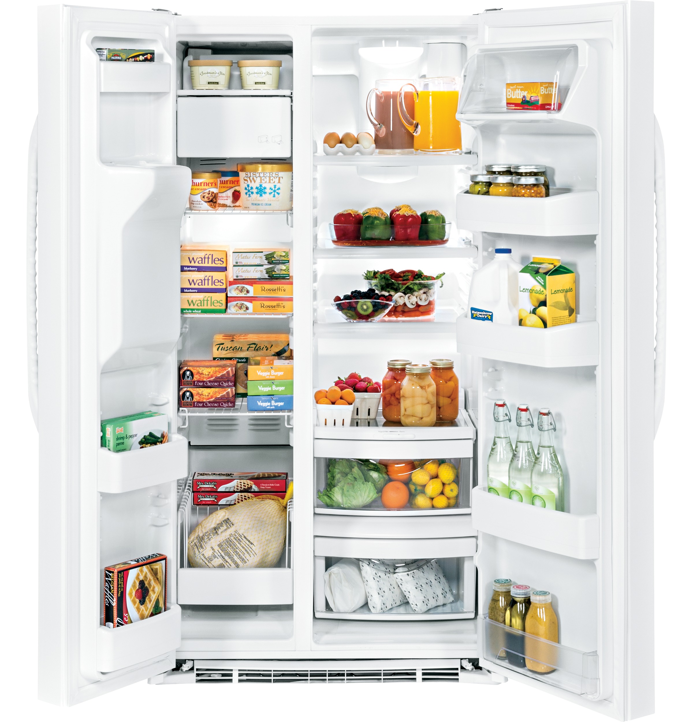 25.3 Cu. Ft. Side-by-Side Refrigerator HSS25ATHWW