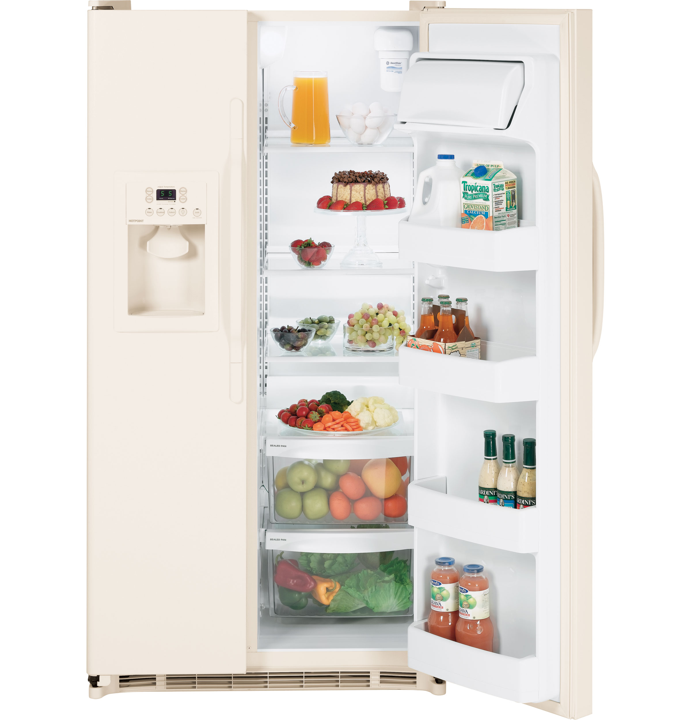 25.0 Cu. Ft. Side-By-Side Refrigerator with Dispenser HSS25GFTCC