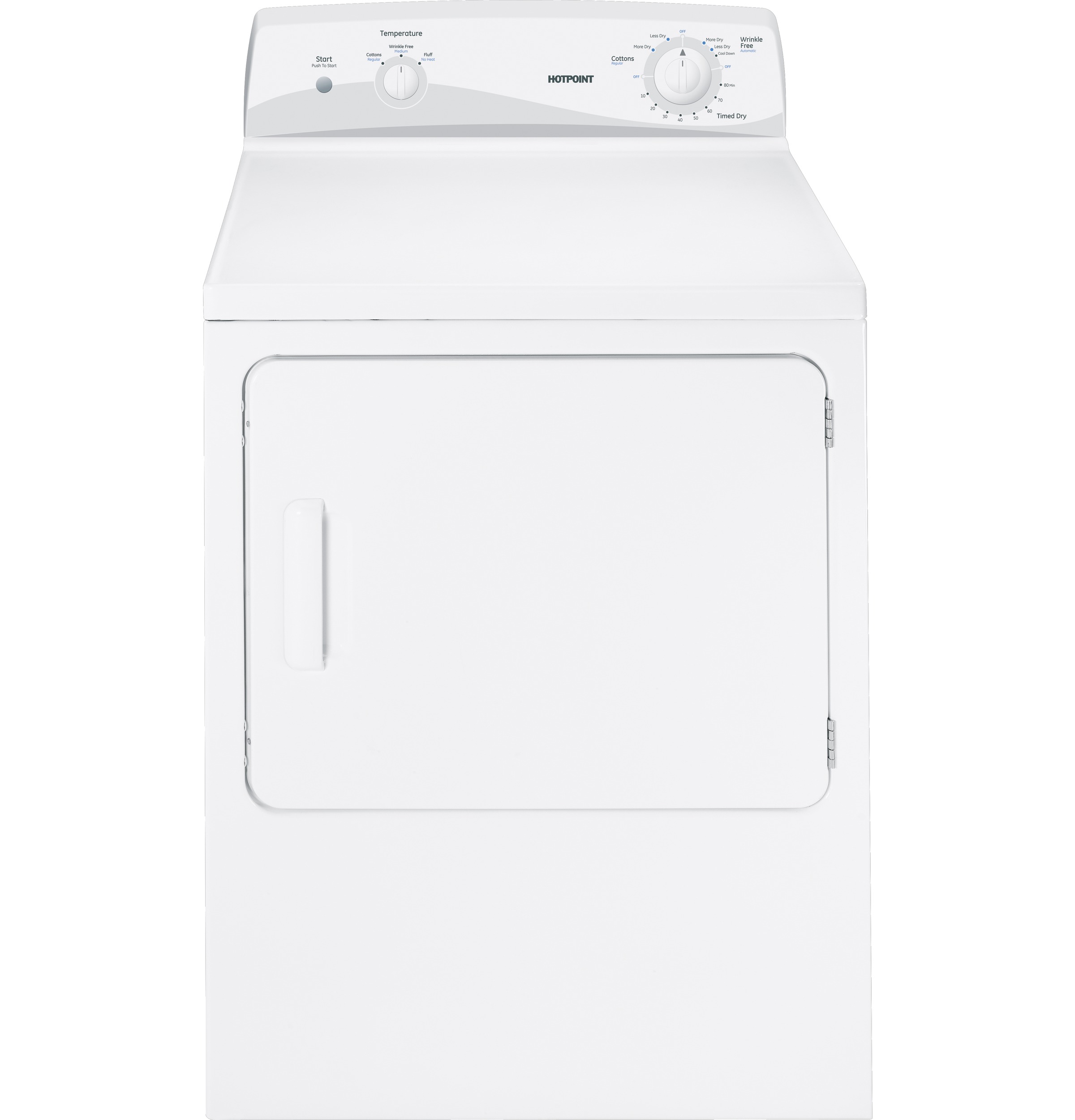 6.0 cu. ft. capacity Dura Drum electric dryer HTDX100EDWW