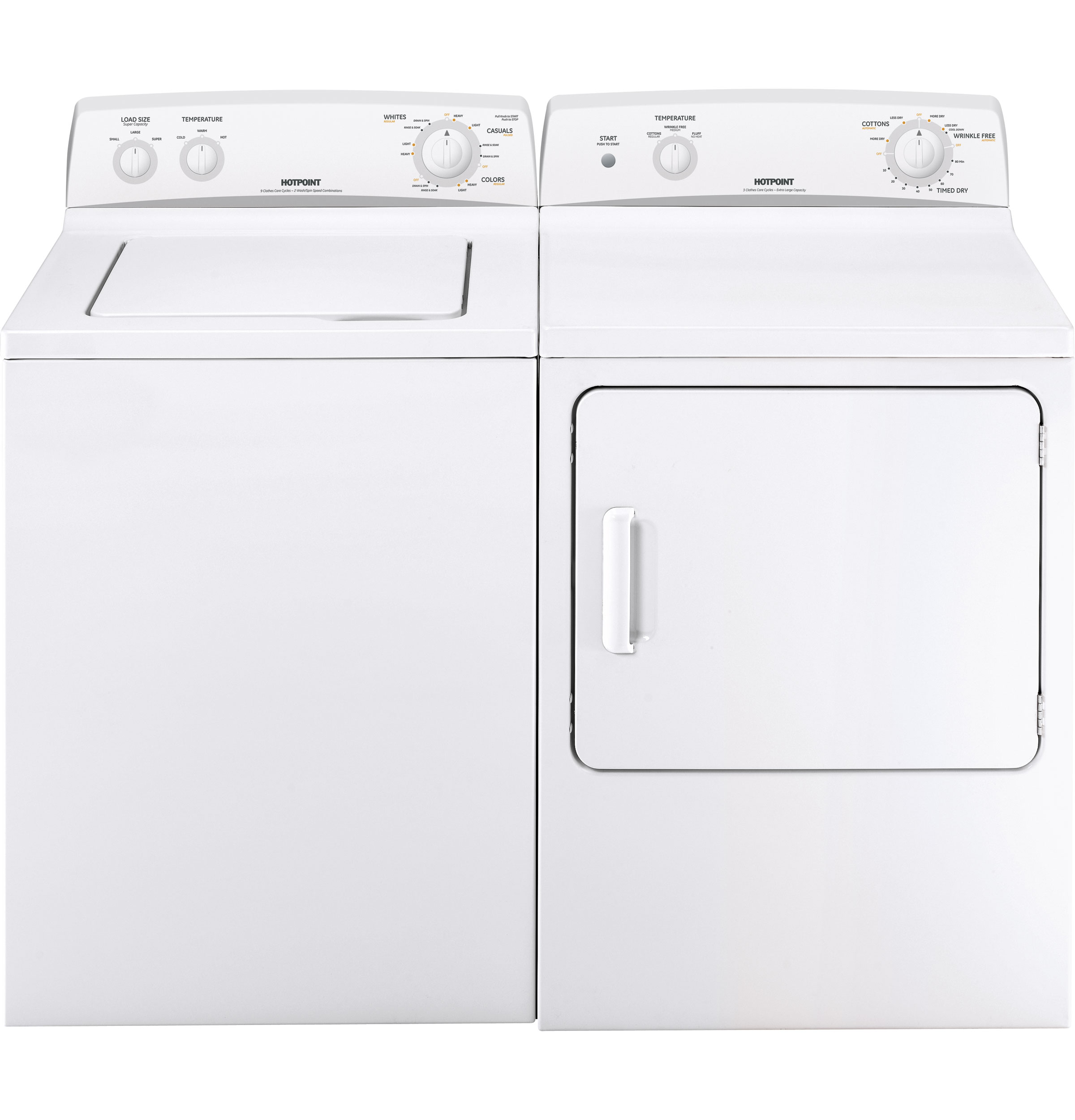 Hotpoint® 6.0 cu. ft. capacity Dura Drum gas dryer HTDX100GMWW