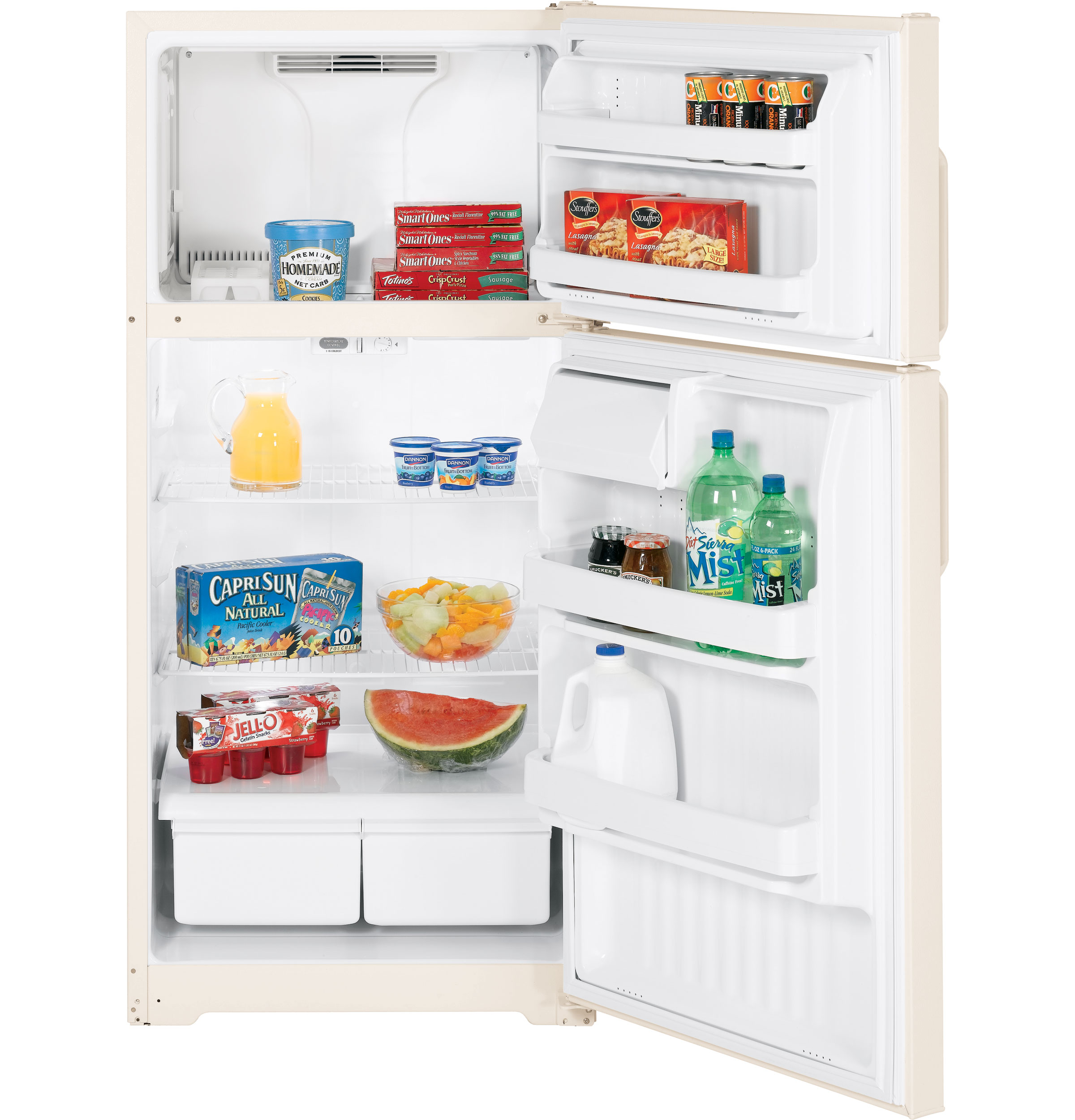Hotpoint® ENERGY STAR® 15.5 Cu. Ft. Top-Freezer Refrigerator HTH16BBXLCC