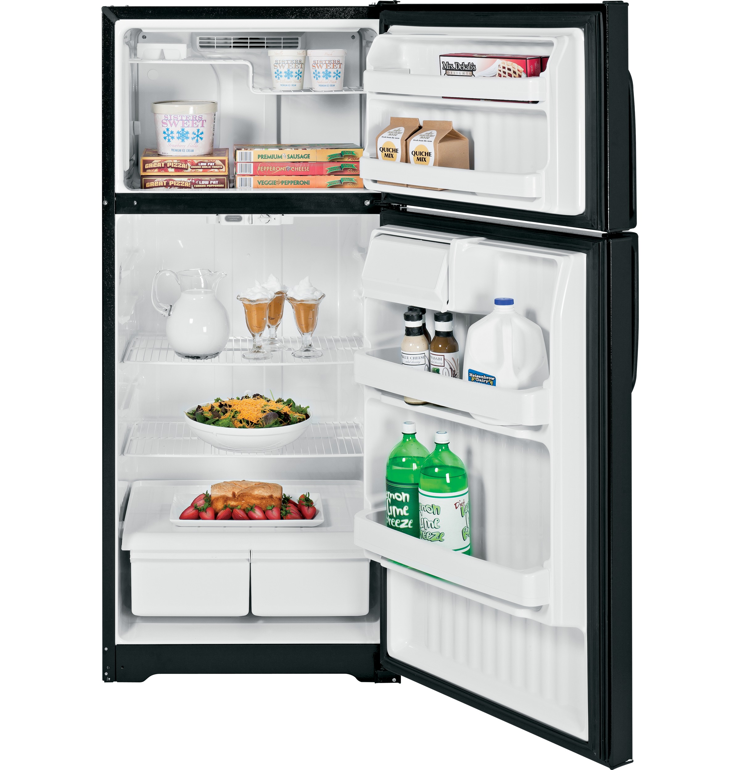 ENERGY STAR 16.5 Cu. Ft. Top-Freezer Refrigerator HTH17CBDRBB