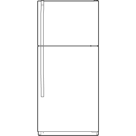 18.1 Cu. Ft. Top-Freezer Refrigerator HTH18EBDCC