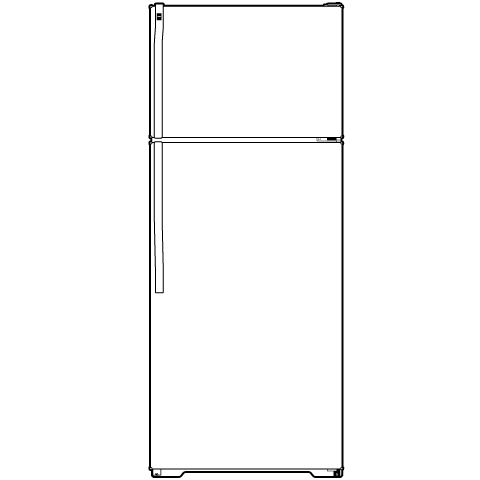 15.7 Cu. Ft. Top-Freezer Refrigerator HTS16BBSLWW