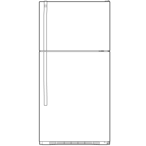 17.9 Cu. Ft. Top-Freezer Refrigerator HTS18IBPWW