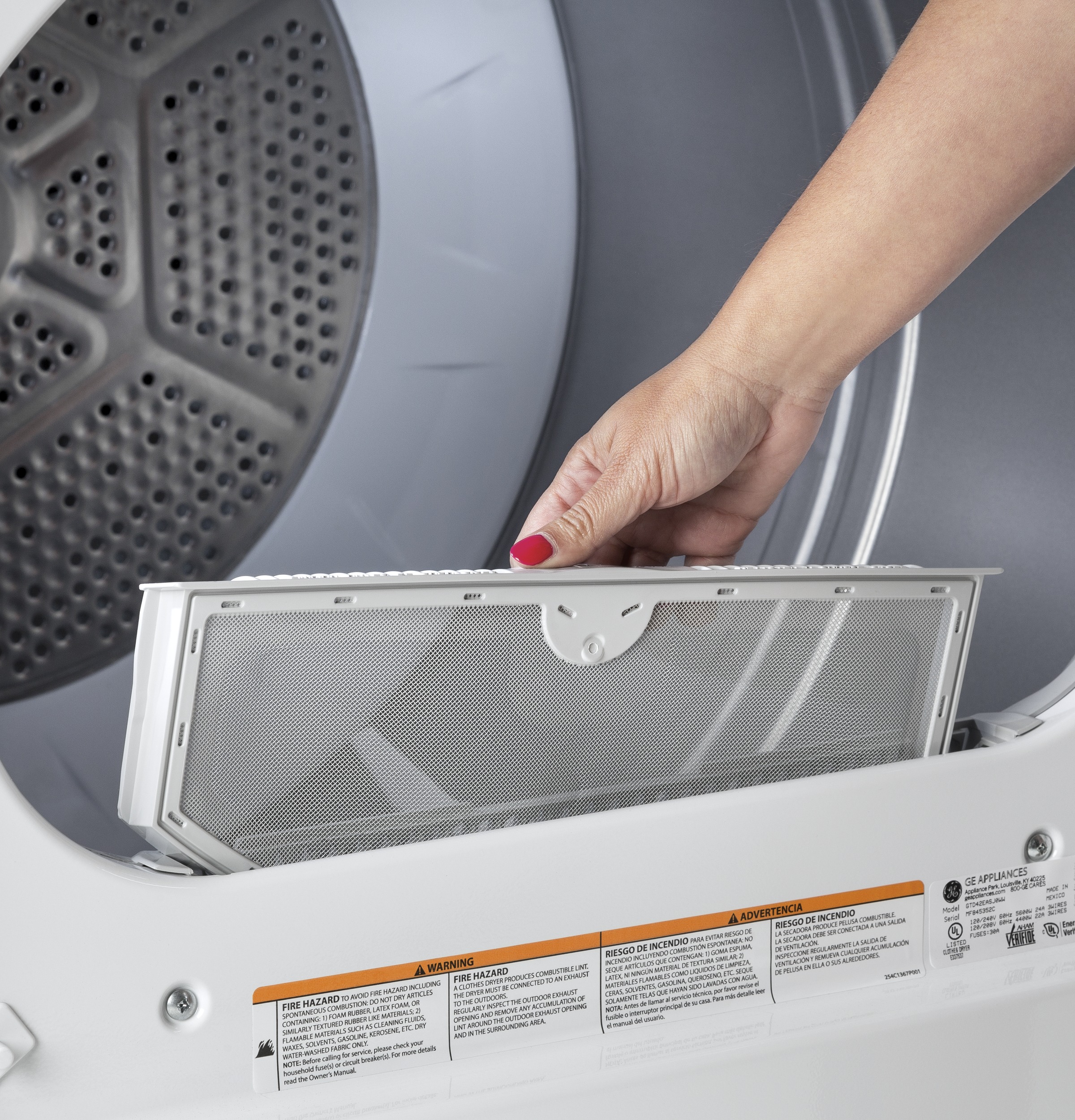 6.2 cu. ft. capacity aluminized alloy electric dryer HTX21EASKWW