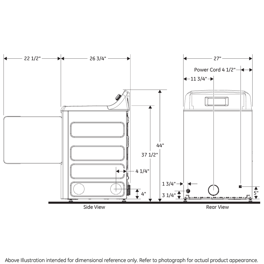 6.2 cu. ft. capacity aluminized alloy gas dryer HTX21GASKWW