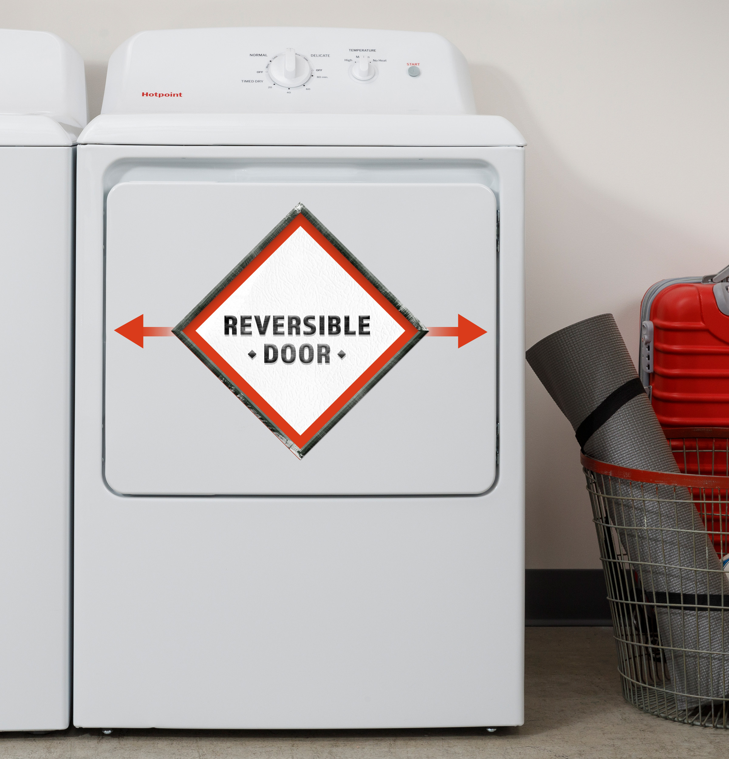 6.2 Cu. Ft. Capacity Electric Dryer With Up To 120 Ft. Venting And Shallow Depth HTX26EASWWW