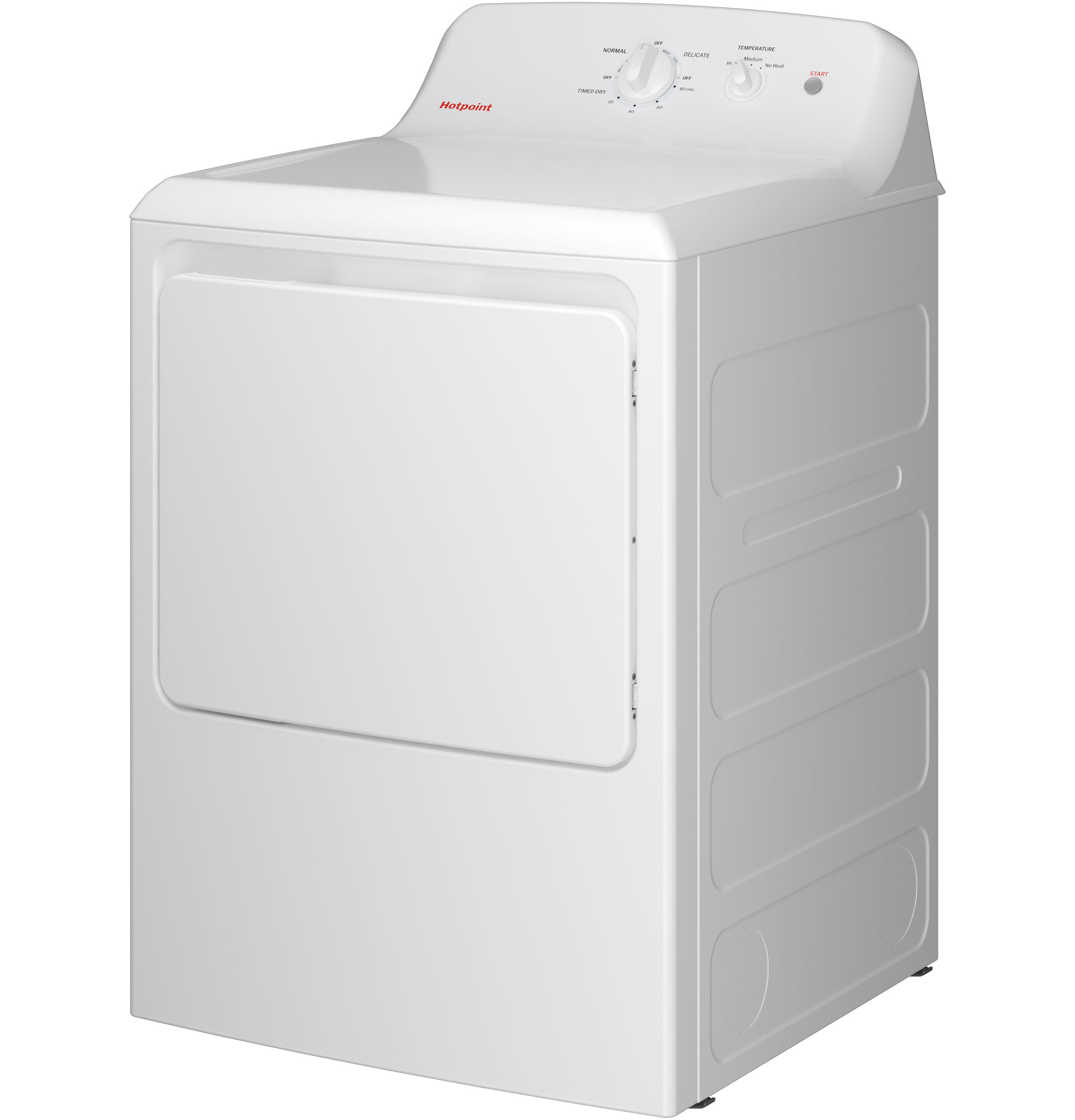 6.2 Cu. Ft. Capacity Gas Dryer With Up To 120 Ft. Venting And Shallow Depth HTX26GASWWW