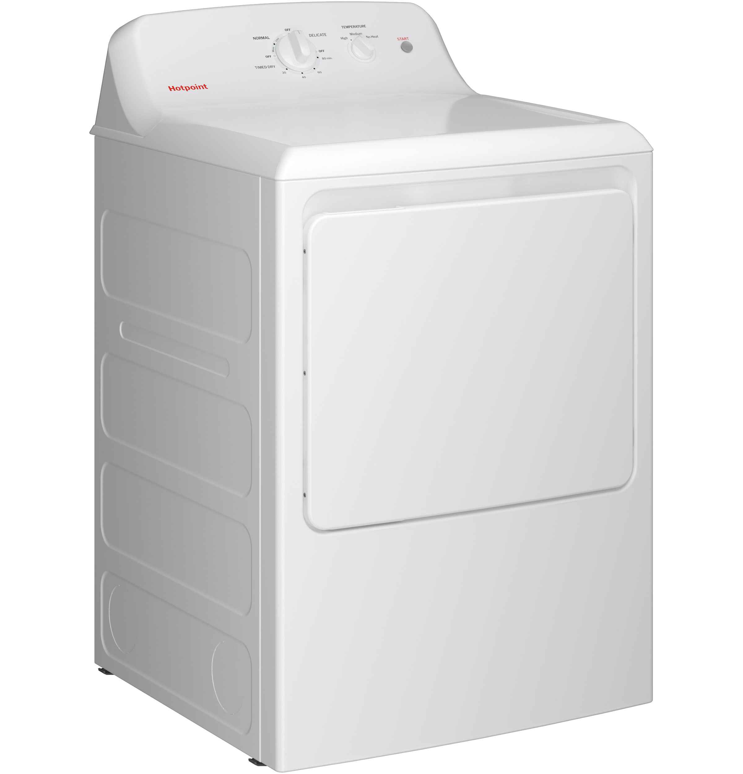 6.2 Cu. Ft. Capacity Gas Dryer With Up To 120 Ft. Venting And Shallow Depth HTX26GASWWW