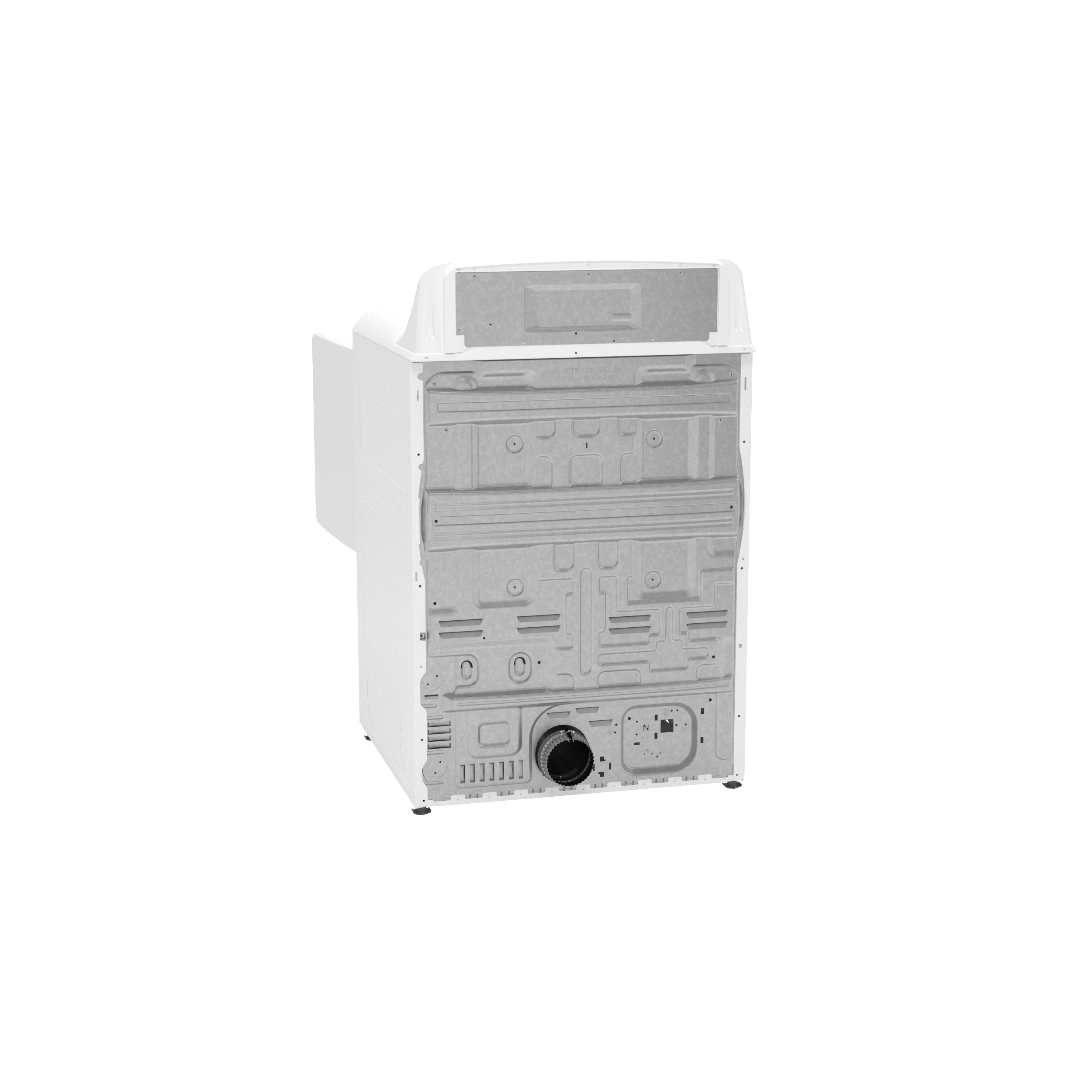 6.2 Cu. Ft. Capacity Gas Dryer With Up To 120 Ft. Venting And Shallow Depth HTX26GASWWW