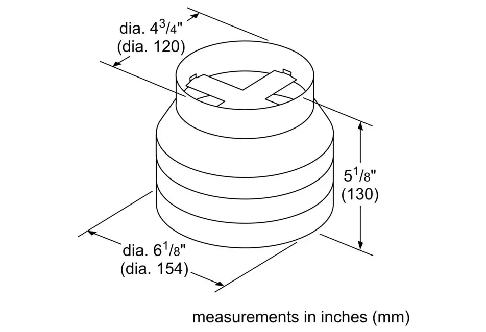 Air duct part HUIRED56UC