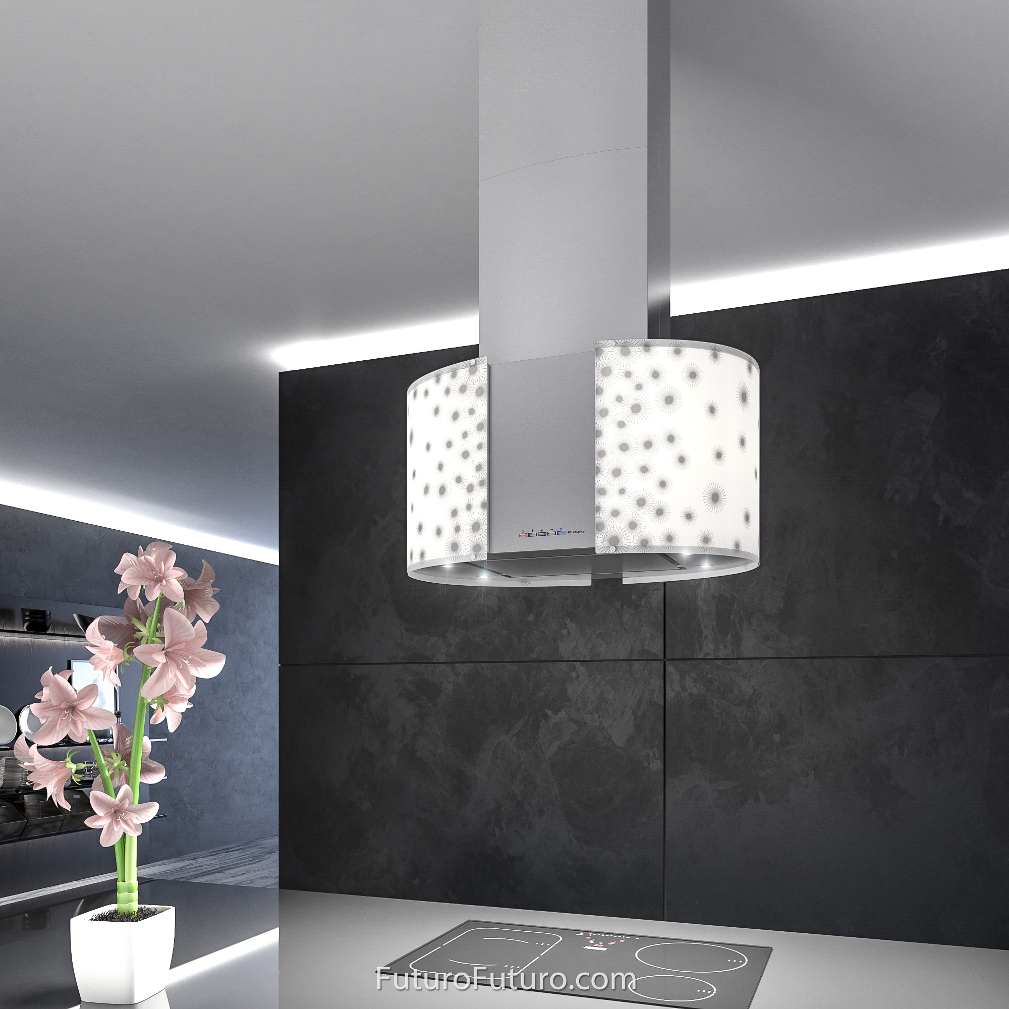 27″ Murano Orion LED Island Range Hood IS27MURORIONLED