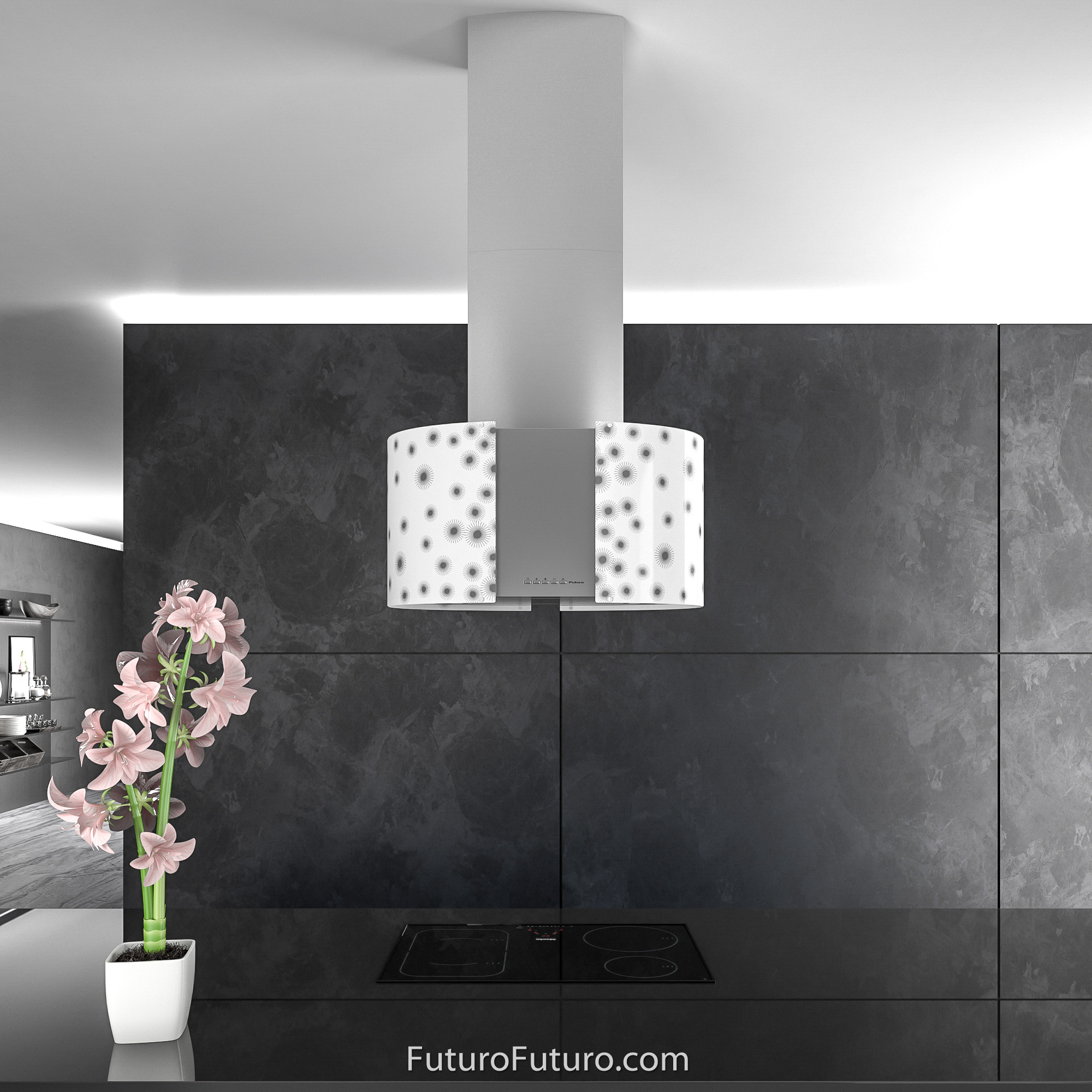 27″ Murano Orion LED Island Range Hood IS27MURORIONLED